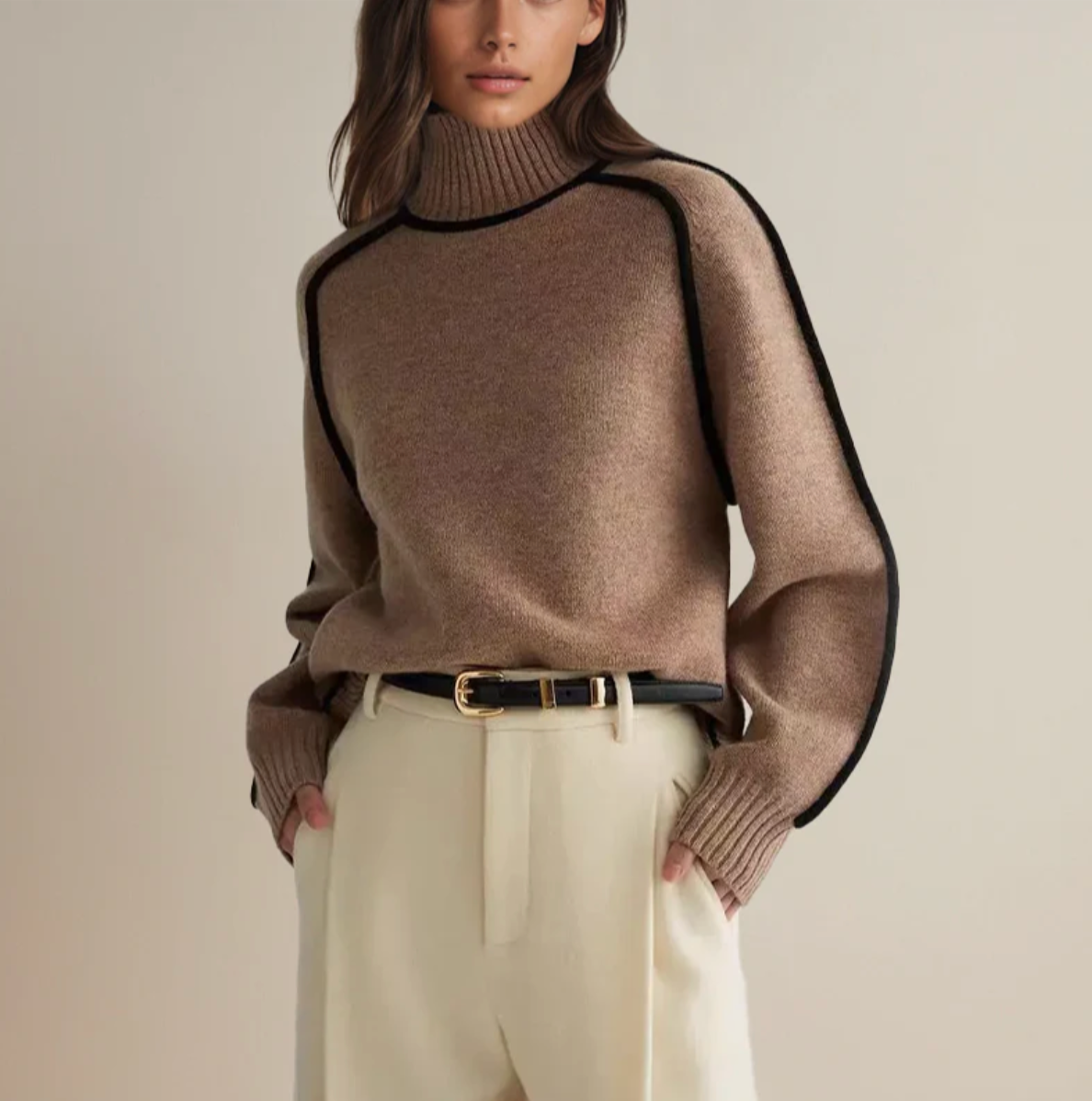 Aurea – elegant og varm rullekravestrik